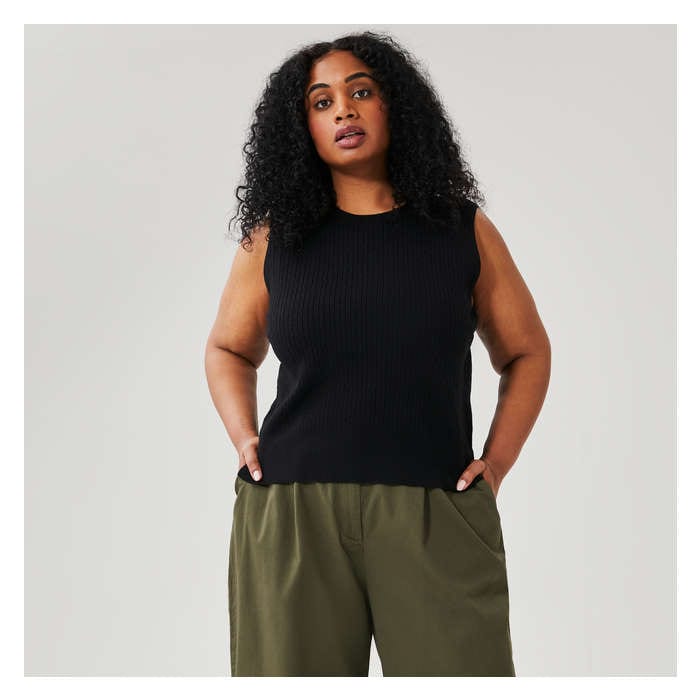 Women+ Cable Knit Tank